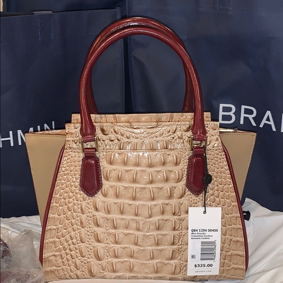 NWT Brahmin mini Priscilla travertine cordina - Picture 3 of 8